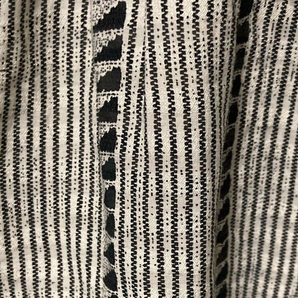 J.Crew Ruffleneck Classic Popover Black/white blouse Small New With Tag - Picture 6 of 14